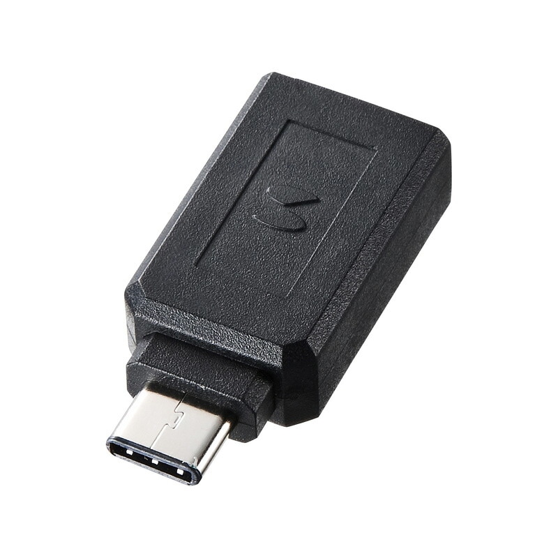 （まとめ買い）Type-C USB A変換アダプタ ブラック AD-USB28CAF [x3]