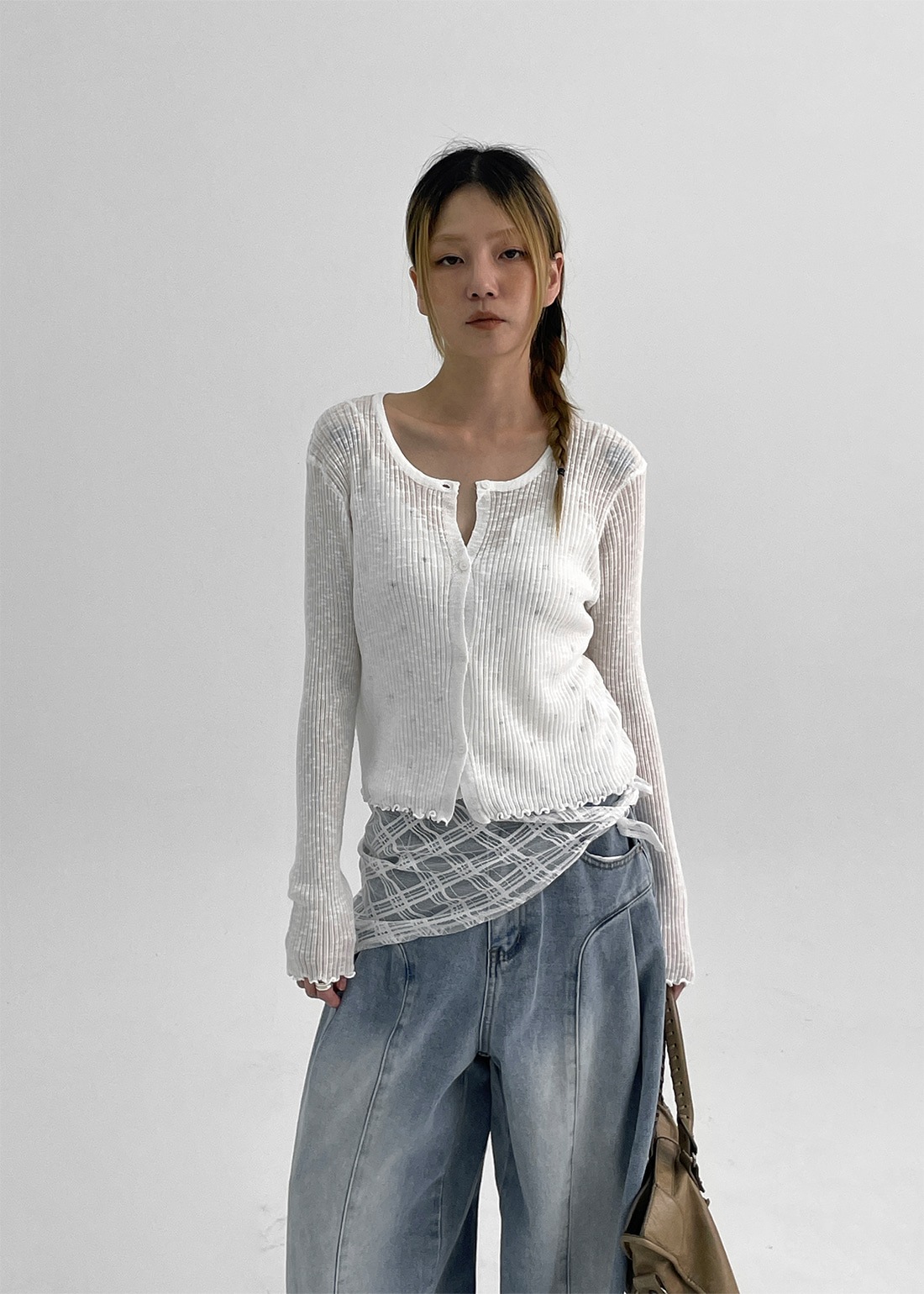 モロッツSET - フリルカーディガンフリルドットナシ