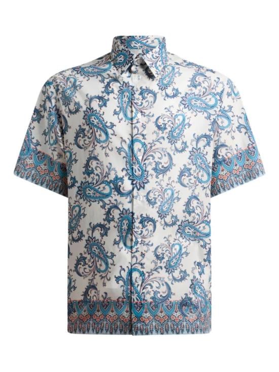 ETRO Men Long Tops MRIC0011 99SP5G7 X0880 LIGHT BLUE PRINT