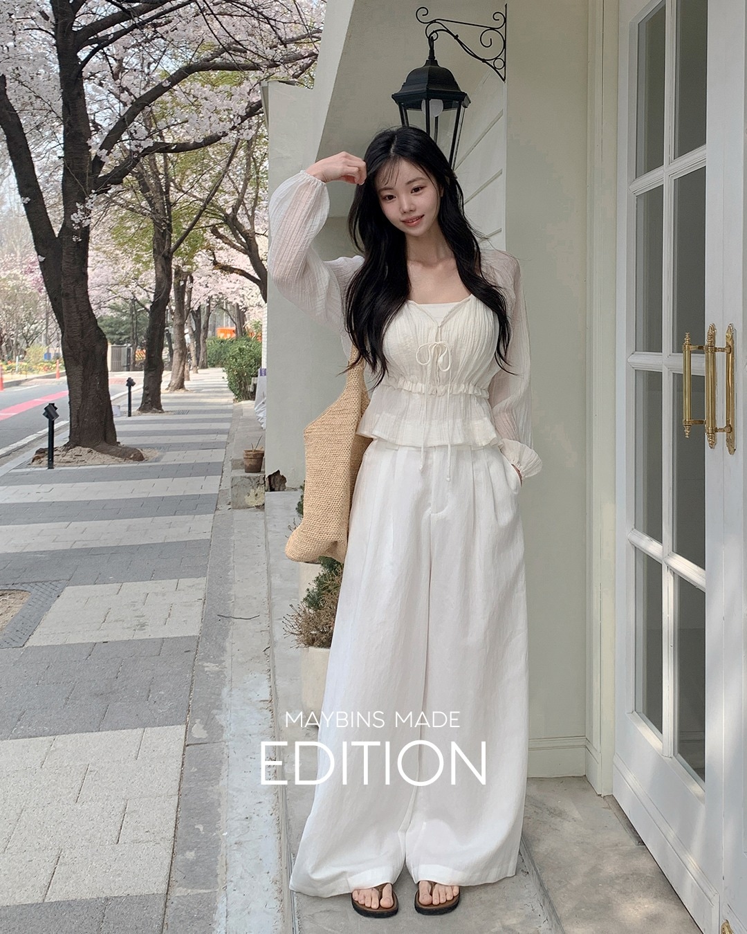 [MADE]チェンリオセルワイドスラックス韓国ファッション レディース