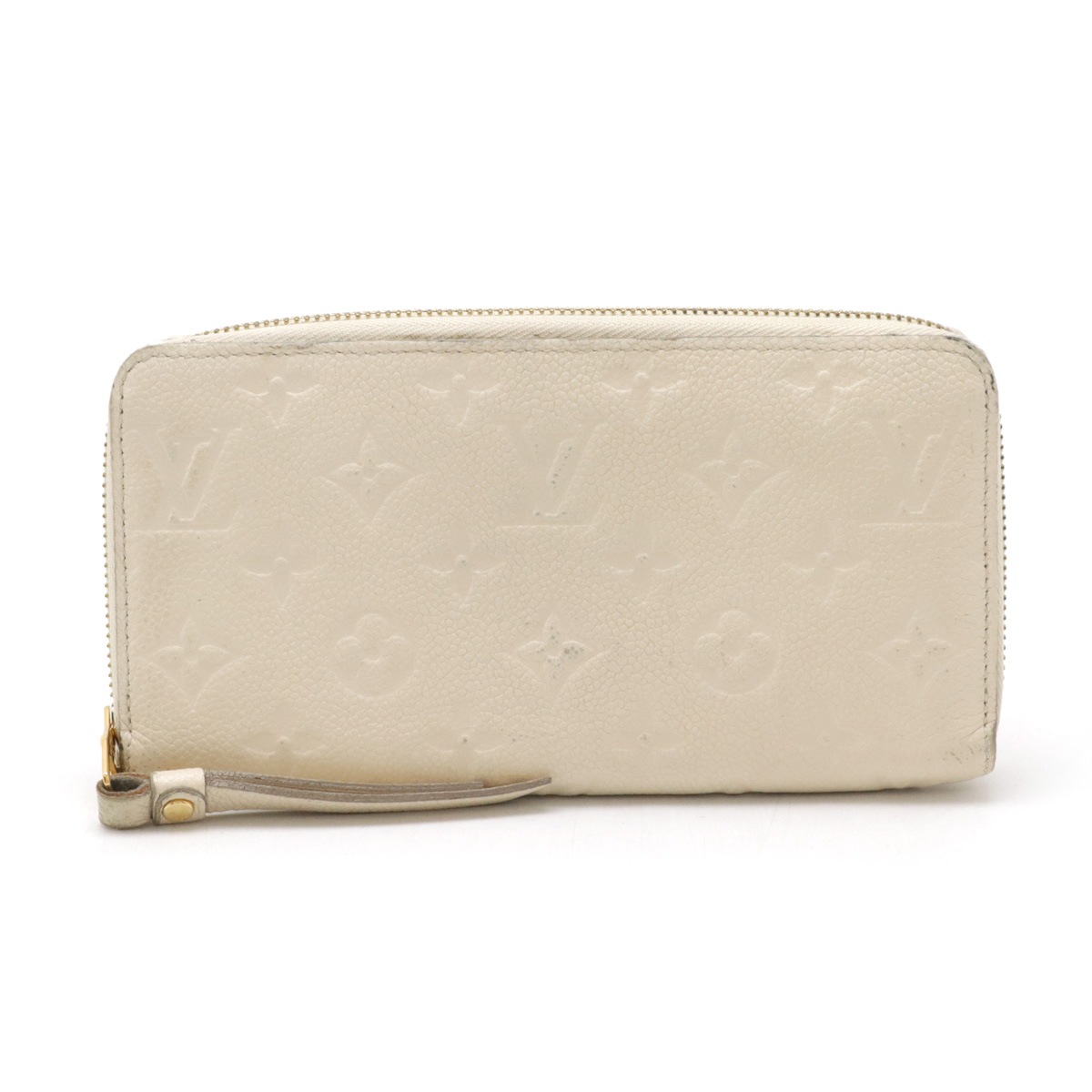 モノグラムアンプラント ジッピーウォレット ラウンドファスナー 長財布 レザー ネージュ アイボリー M6054