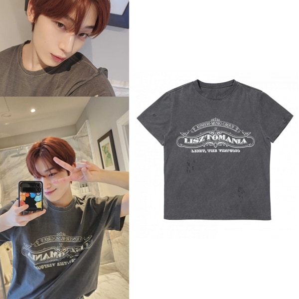 [ENHYPEN SUNOO着用] KONZERT Lisztomania Tee Black