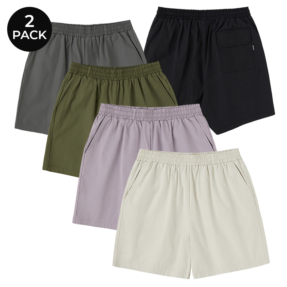[2PACK] Waterproof Essential Shorts (5COLOR)