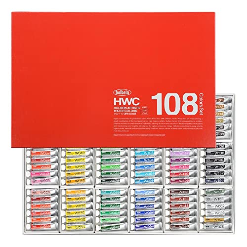 ホルベイン 透明水彩絵具 W422 5ml 108色 全色セット 3422