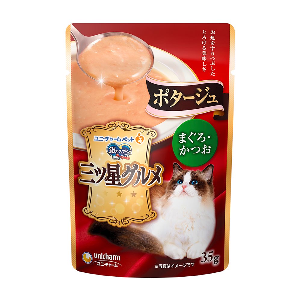 三ツ星グルメ　パウチ　ポタージュ　まぐろ・かつお　３５ｇX１６０袋　ＣＲＣ35―20―55―40―00