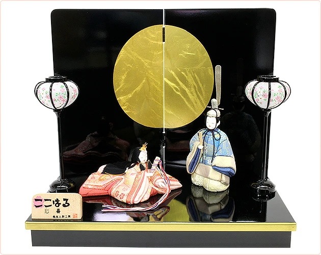 雛人形 ひな人形 お雛様 おひなさま コンパクト ミニ 名前旗 初節句 かわいい ひなまつり 雛祭り 送料無料 木目込み 立ち雛 二人 2人 小さい 2025年 新作 秀光 限定品 買得 お得 人気