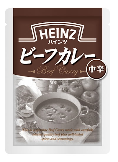 他サイト： ハインツカレー HEINZ(ハインツ) ビーフカレー 【牛肉/たまねぎ入り】 中辛 200g×10袋の商品画像