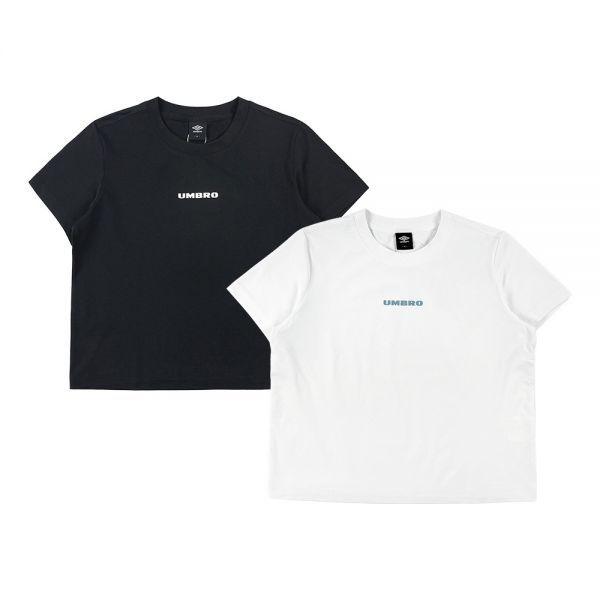フレッシュレタリングウーマンズクロップ半袖TシャツUQ122SRS17 930587