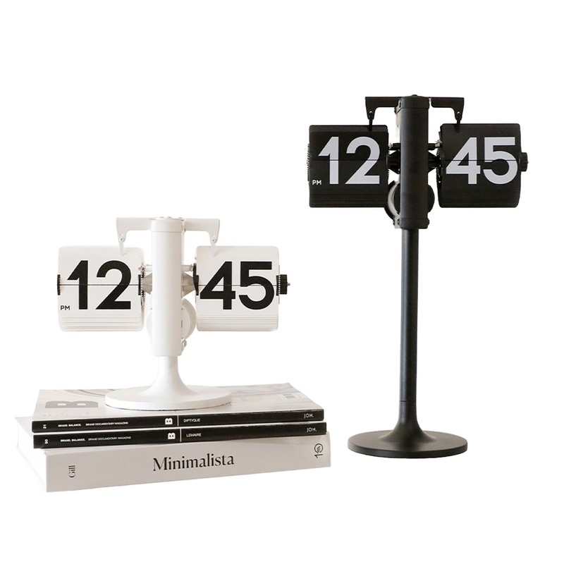 ムアススタンディング高さ調節フリップ卓上時計