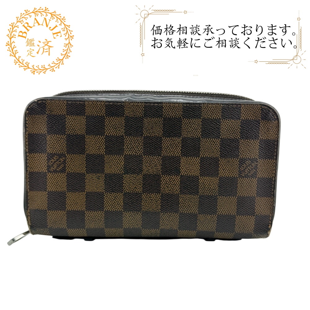 N63284 ジッピーXL ラウンドジップウォレット ダミエ レザー 長財布 ブラウン ユニセックス