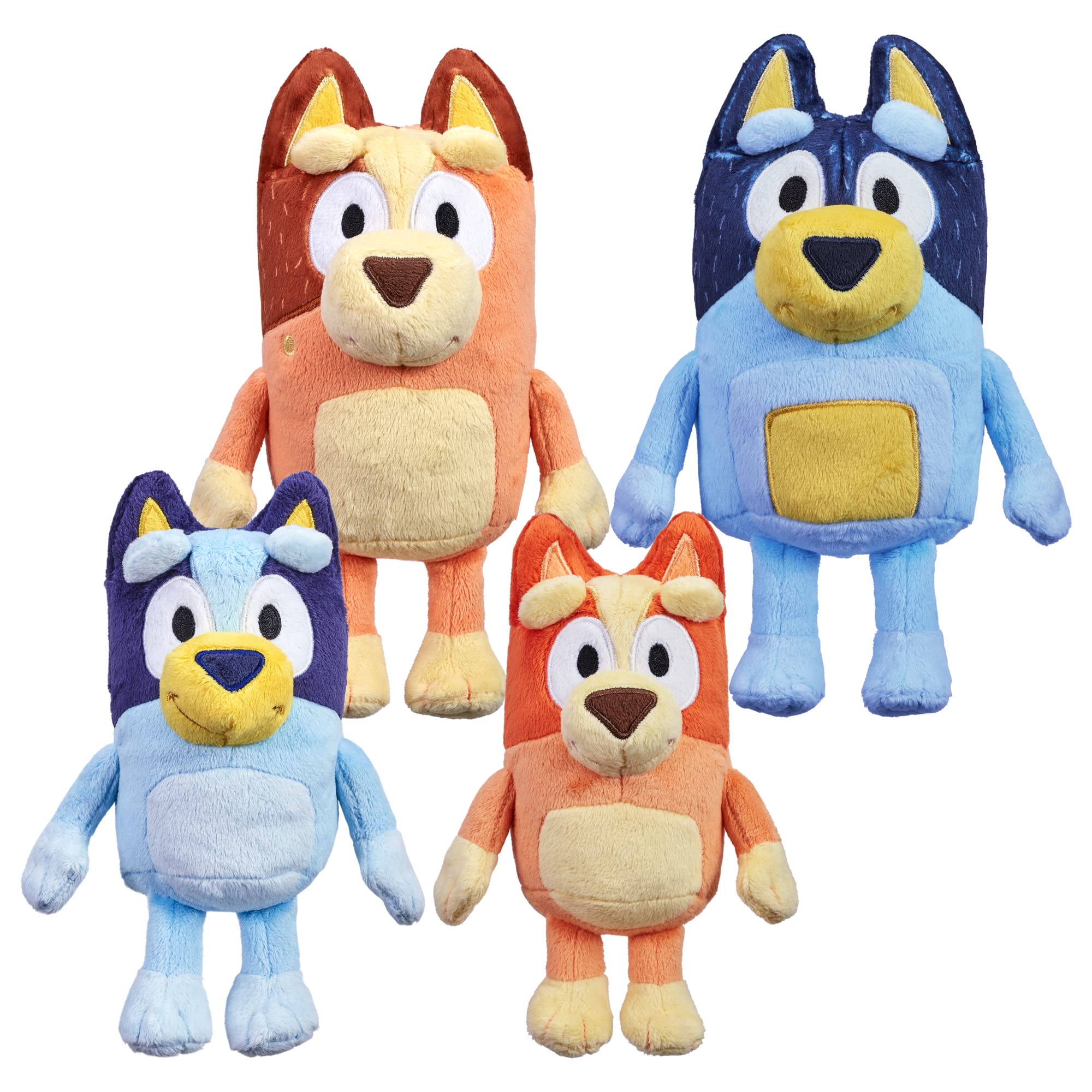 Bluey Heeler Family Plush Set 4 Plush 7-8" Figures Amazon Exclusive