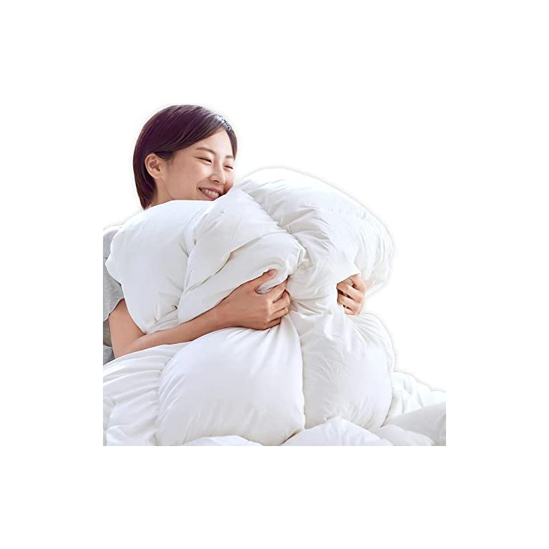 【即納】アイリスオーヤマ 羽毛布団 ホワイトダックダウン90% シングル 立体キルト加工 ピーチスキン 保温性 掛け布団 KKF-WD901-SL アイボリー