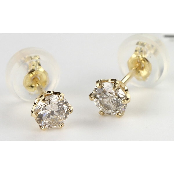 18金 イエローゴールド ダイヤモンド ピアス 0.3ct DNO5235YG