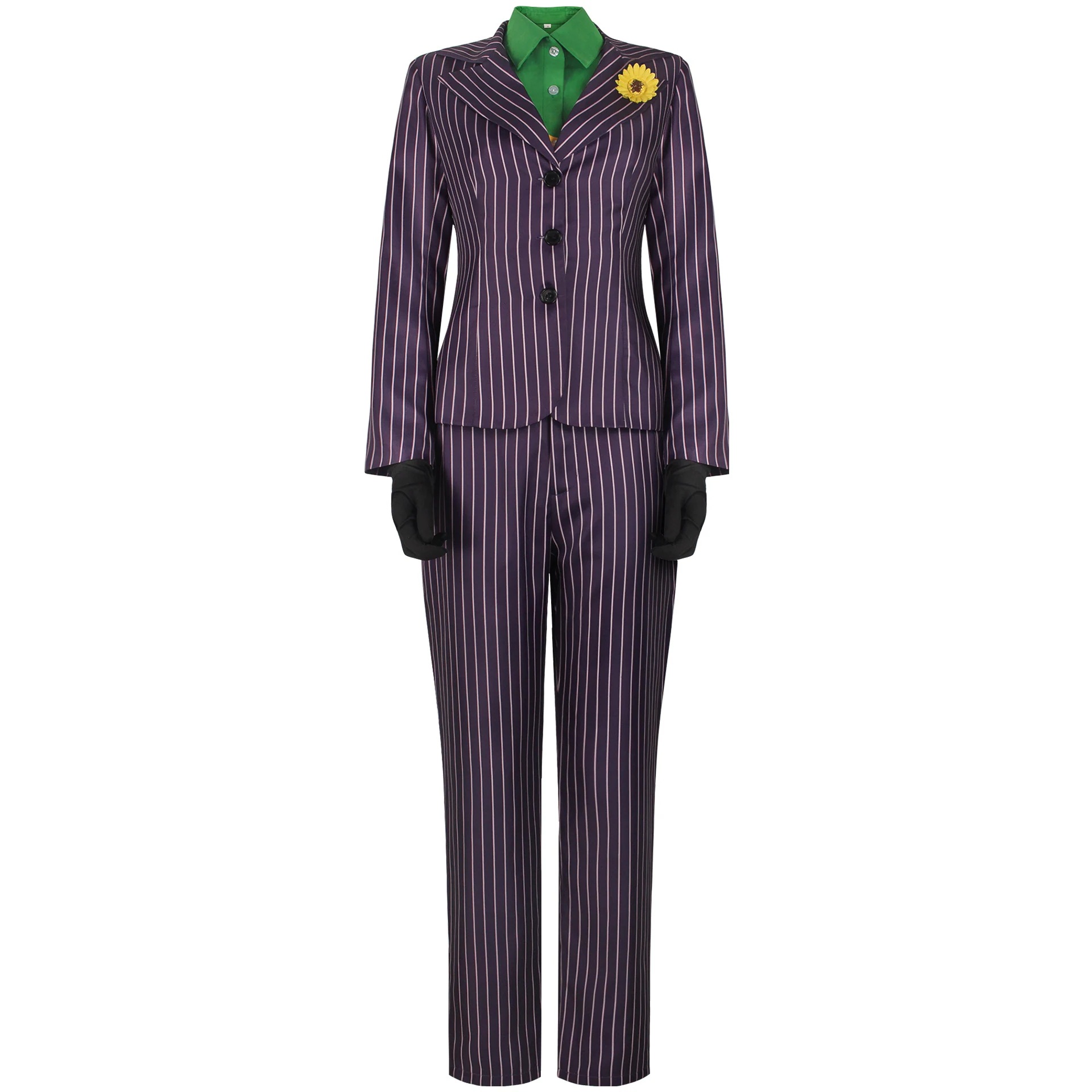 ハロウィーンcos服バットマンパープルストライプピエロジャケットコスプレ服レディースコスチューム 5,626円