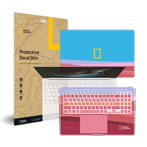 Samsung Galaxy Book 2 プロ NT950XEE ナショナルジオグラフィック 外部保護フィルム デカールスキン