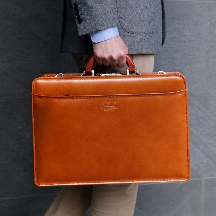 牛革ダレスバッグ日本製大開き