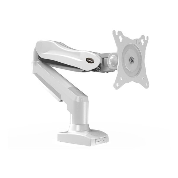 ガススプリング式モニターアーム 13-32インチ対応/シングル画面/ホワイト HNSS31W