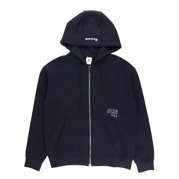 ルーズフィット クッション地 フード付きジップアップジャケット QQ123LFT11 IVY