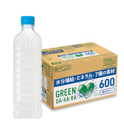 GREEN DA・KA・RA(グリーンダカラ) サントリー グリーンダカラ ラベルレス スポーツドリンク ペットボトル (冷凍兼用) (熱中症対策) 600ml ×24本 まとめ売り実施中