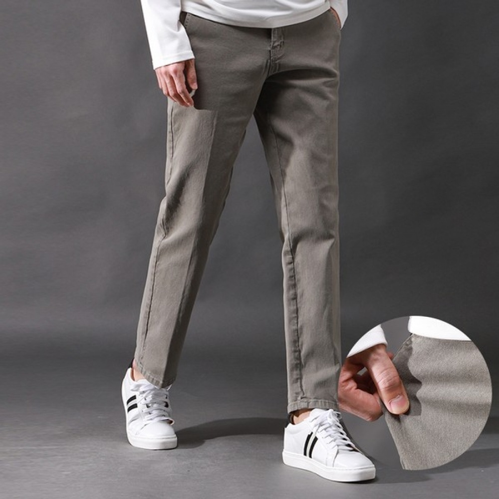 (ジュアンス) ソフトピグメントウォッシング隠しバンディングチノパンツ FICP6483