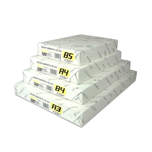 （まとめ）大王製紙 マルチカラー紙 CW-640C A3黄色500枚[x2セット]