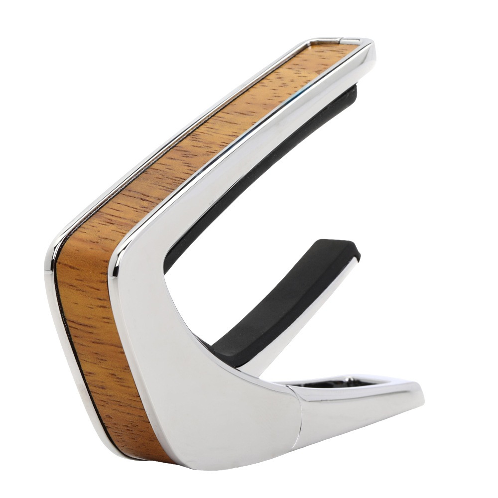 Thalia Capos ギターカポ ブラッククローム仕上げ TH-CC200-HK AAA Hawaiian Koa Inlay アメリカ製【並行輸入】