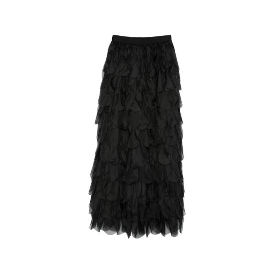 MAX MARA Women Long Skirts MXSROMANA 030 012 BLACK