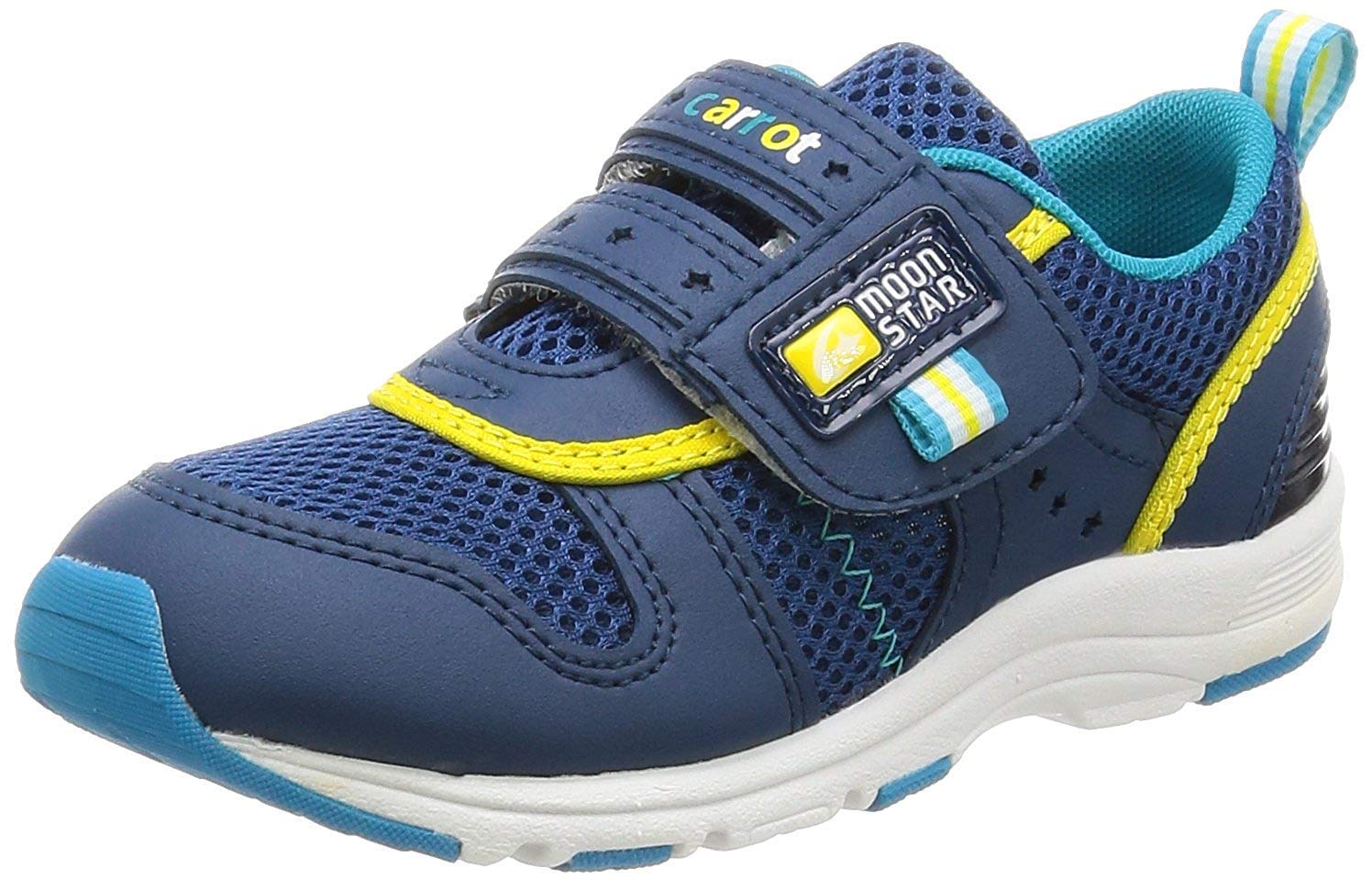 キャロットスニーカー 2E 14~21cm 0.5cm有 男の子 女の子 キッズ CR C2175 ネイビー 18.0cm 2E