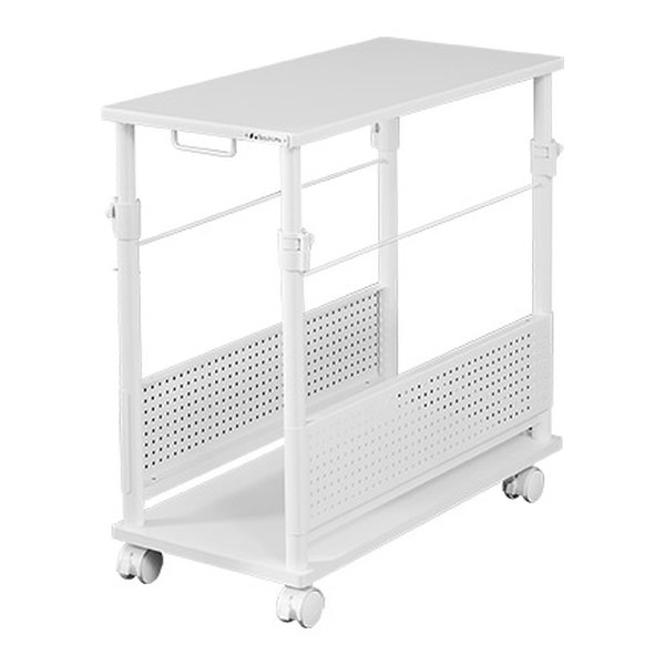 昇降式Ｌ字デスク スタンダードタイプ/幅320mm×奥行670mm/ホワイト BHD-670H-WH