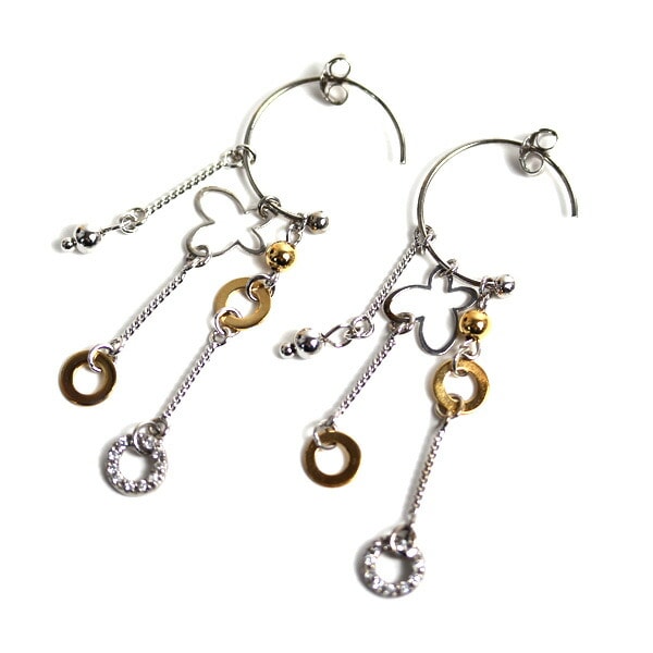 シルバー ピアス キュービックジルコニア 4.8g レディース 未使用 買取品