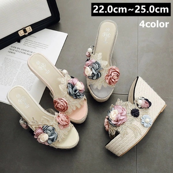 ２点で13o円OFF！【激安SALE】ミュール レディース ウエッジソールサンダル クリアサンダル　痛くない 歩きやすい 厚底サンダルおしゃれ 厚底 美脚 サンダル 大きいサイズ 歩きやすい シューズ