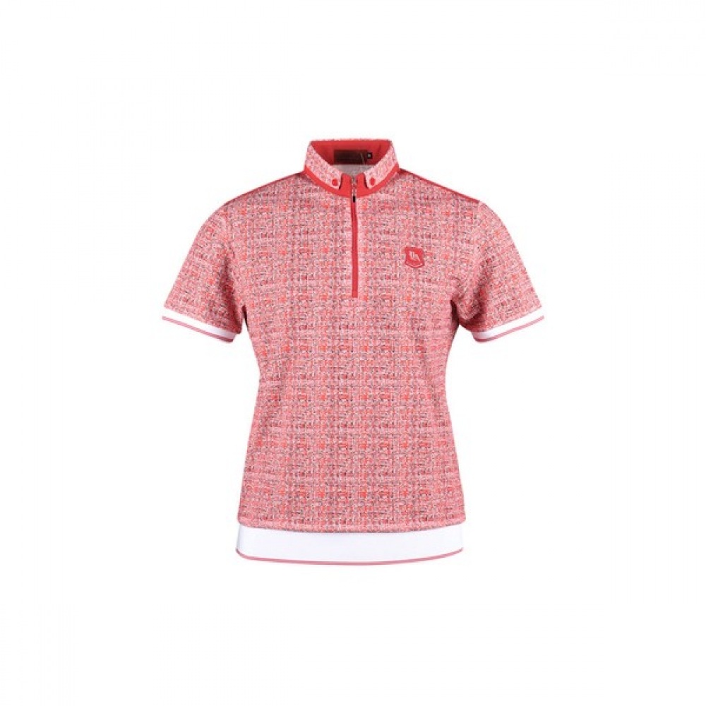 (ラックスゴルフ) ラックスゴルフヤマグチメンズプレミアムハーフジップ半袖ゴルフシャツ YG3M407