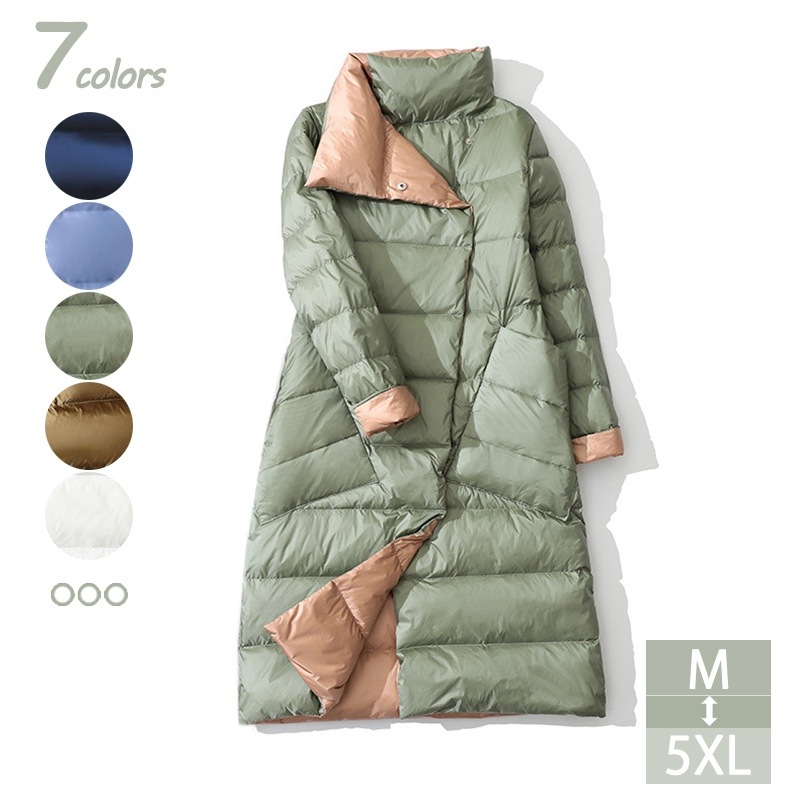 ダウンコート ダウン ダウンジャケット レディース ロングダウン アウター コート ジャケット 立ち襟 シンプル カジュアル きれいめ 小さいサイズ 大きいサイズ ダウンコート 秋 冬 暖かい 防寒 14,073円