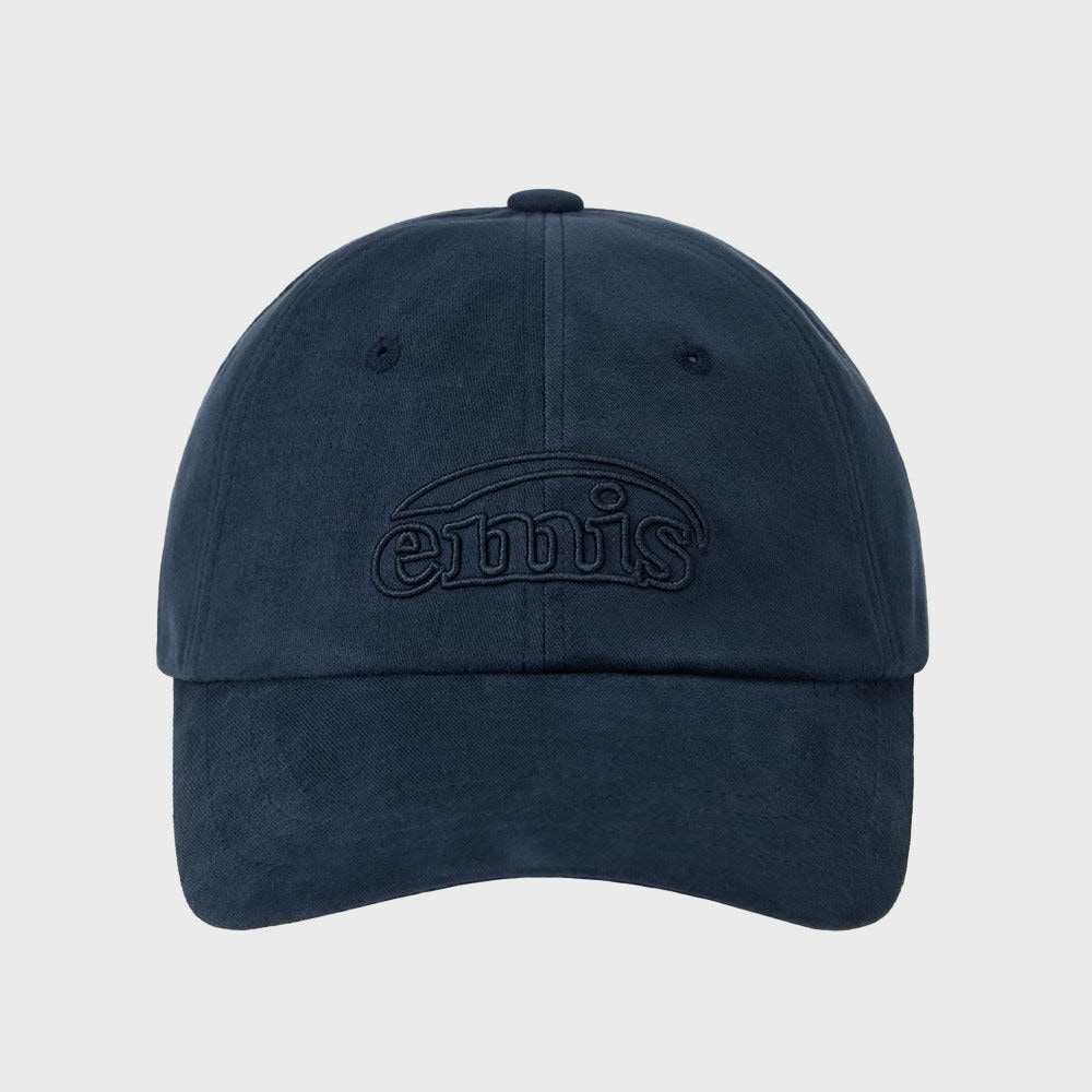 EMIS コットン起毛ボールキャップ-ネイビー