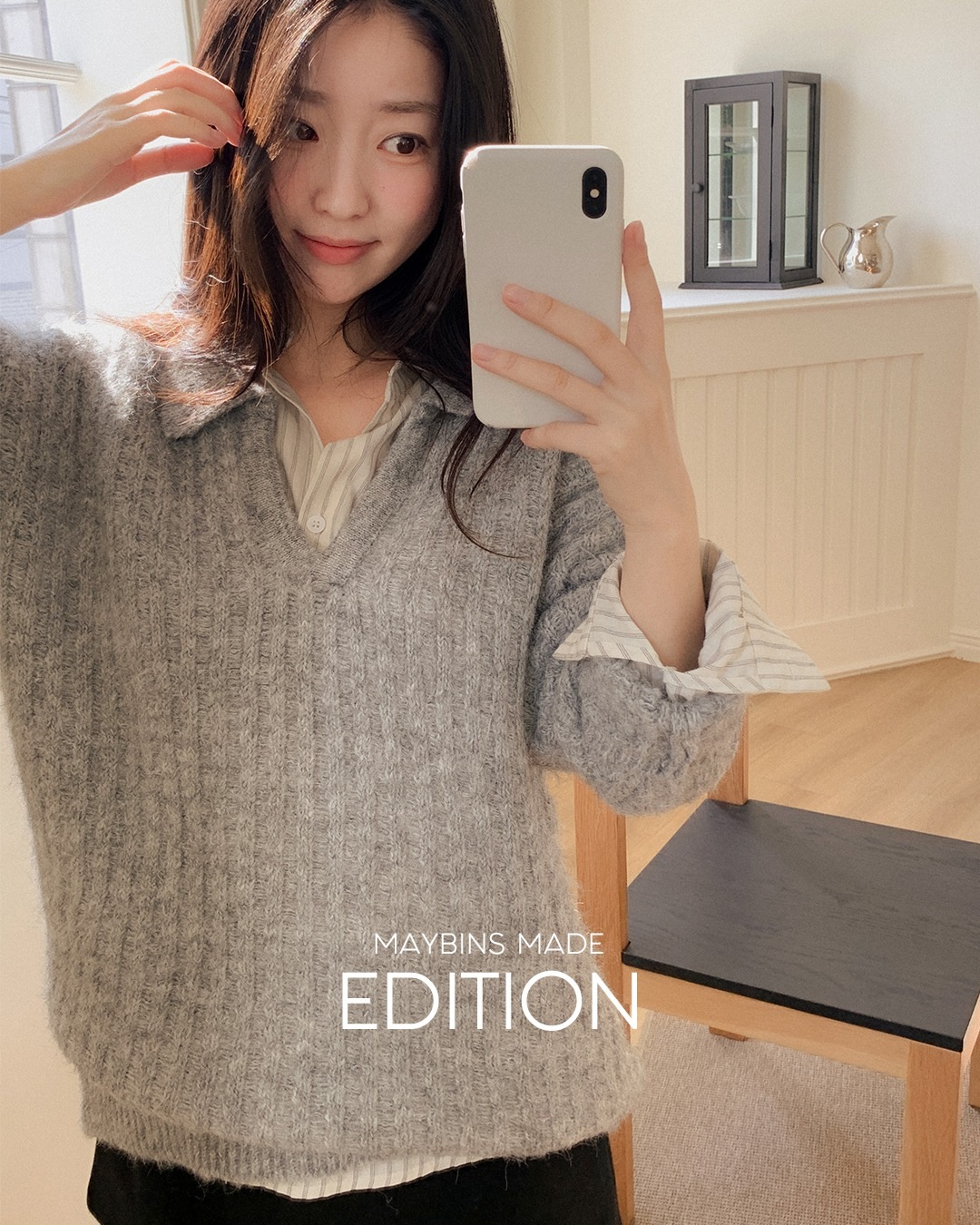 [MADE]メニーゴルジカラニット韓国ファッション レディース