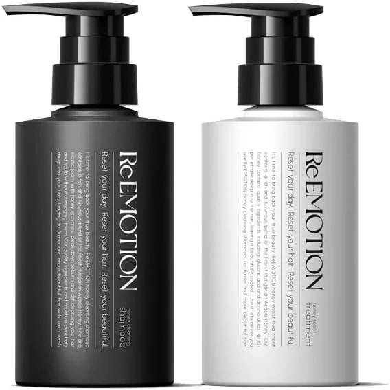 [国内正規品] リエモーション ハニースイートクレンジングシャンプー + コンディショナー セット 300ml+300ｇ ReEMOTION MEGUMI MAGGY 美的 ベスコス 生蜂蜜