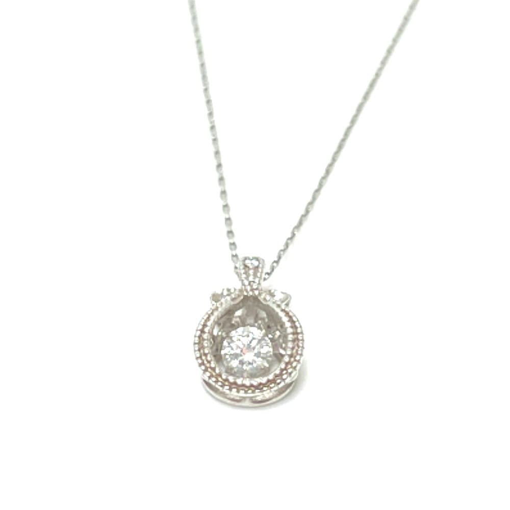 jewelry ジュエリー ネックレス K18WG K10WG ダイヤ D0.15ct チェーン K18WG シルバー