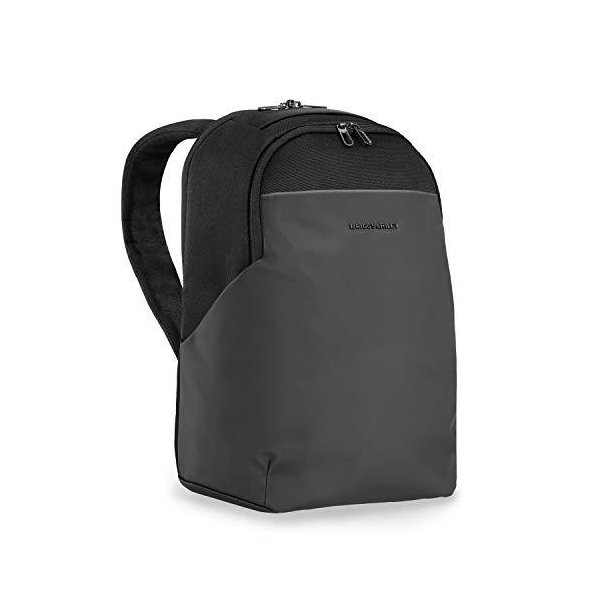 Briggs & Riley Delve Medium Backpack， fits up to 15 inch laptop， Black， 17