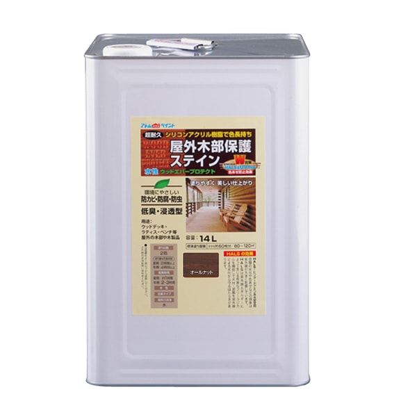 アトムハウスペイント 00001-08985 ウッドエバープロテクト 14L オールナット