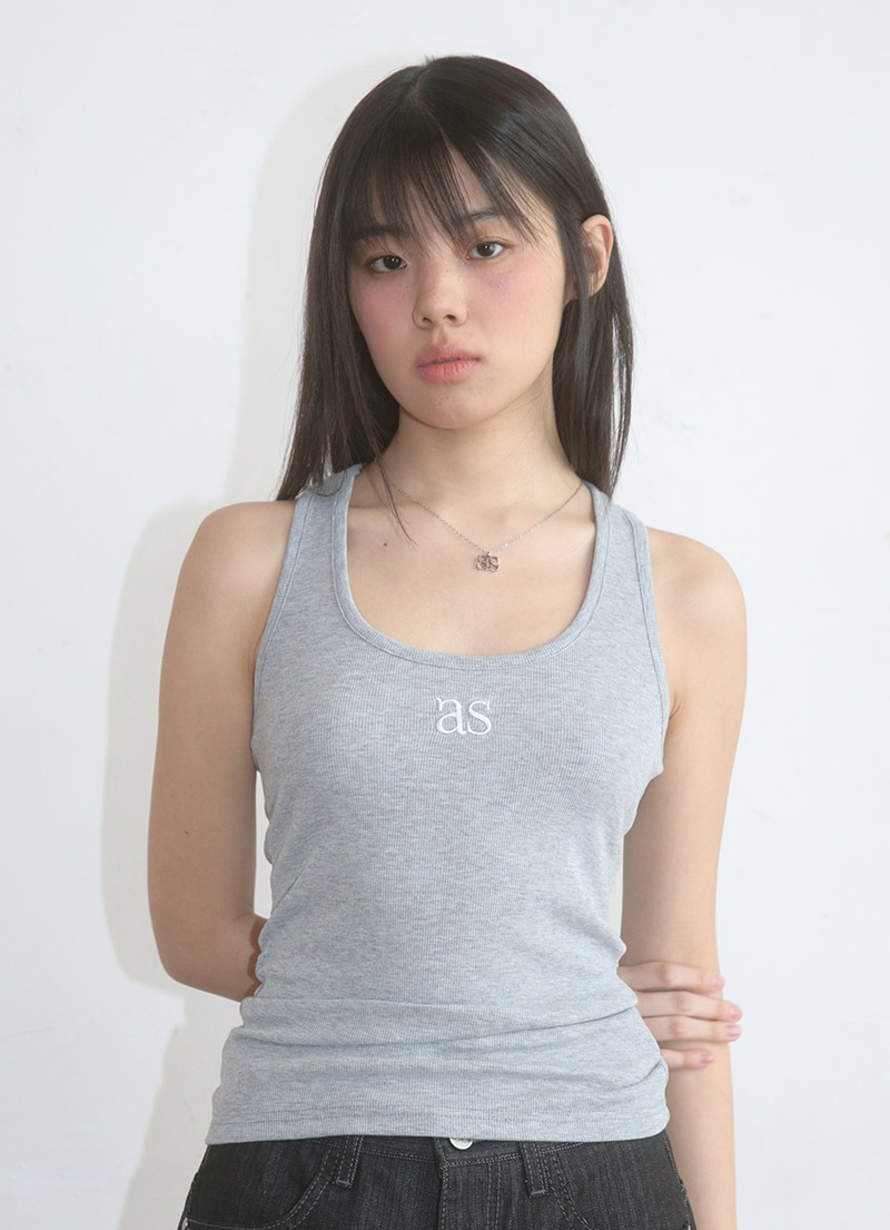 【AS"ON】 STILL SLEEVELESS / GRAY 正規品