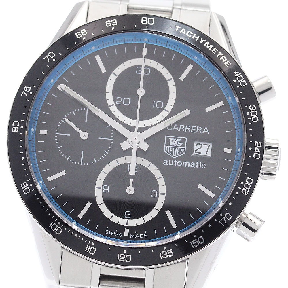 タグホイヤー TAG HEUER CV201X カレラ リングマスター ジェイソン・バトン クロノグラフ デイト 自動巻き メンズ 良品 _943302【中古】