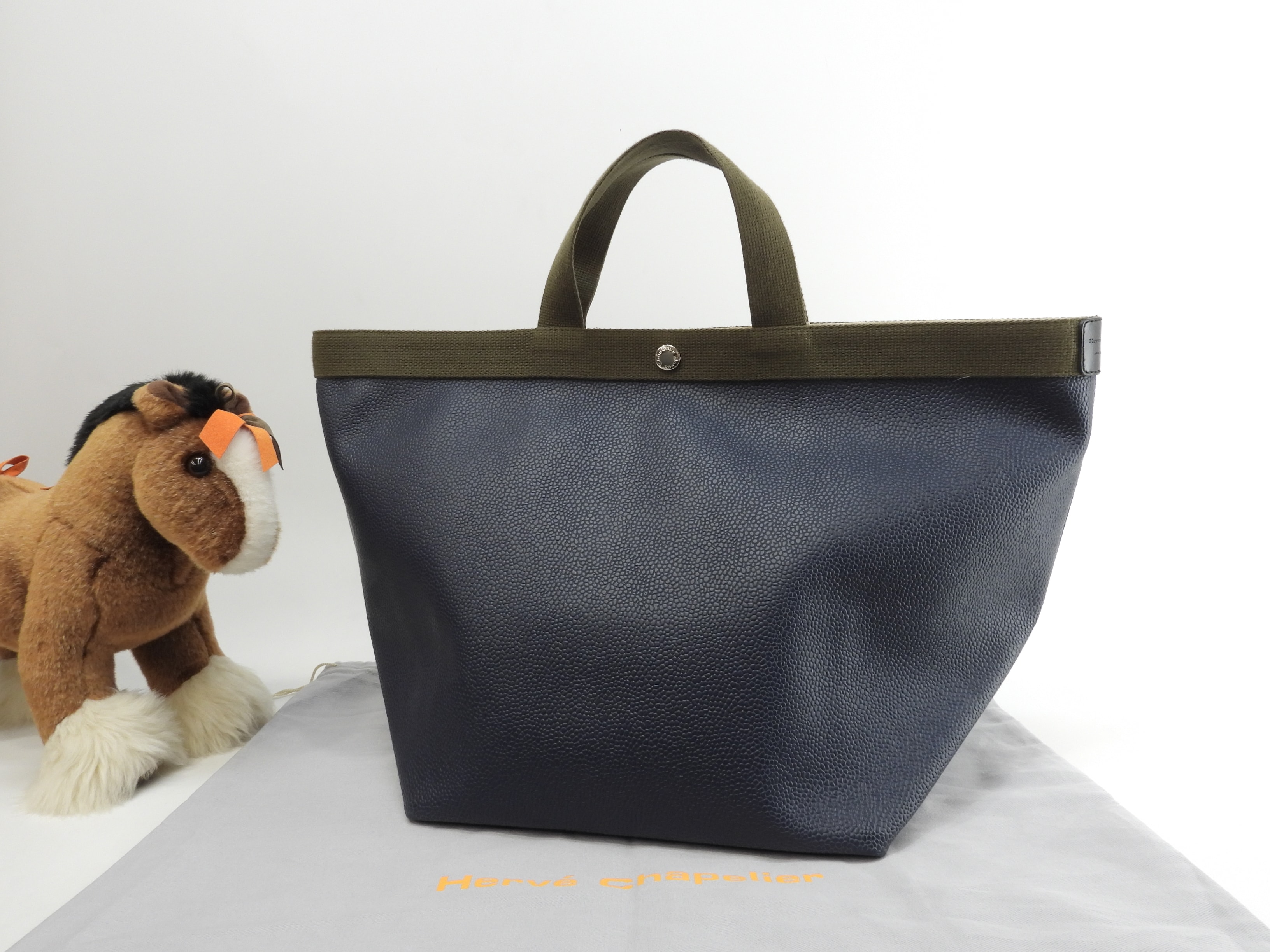 舟型トートL 725GP 紺ムース ハンドバッグ トートバッグ@ 6