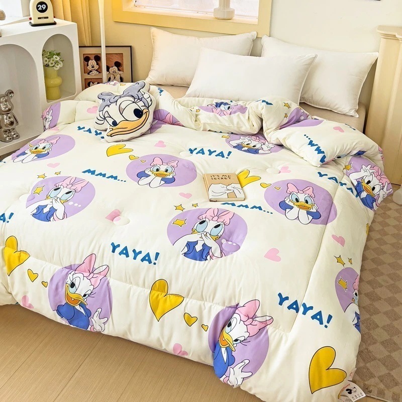 【1 つ購入すると 1 つ無料】漫画 ディズニー Aタイプ 洗い綿肌に優しい大豆キルト 掛け布団芯 春秋掛け布団 冬掛け布団 児童生徒寮掛け布団