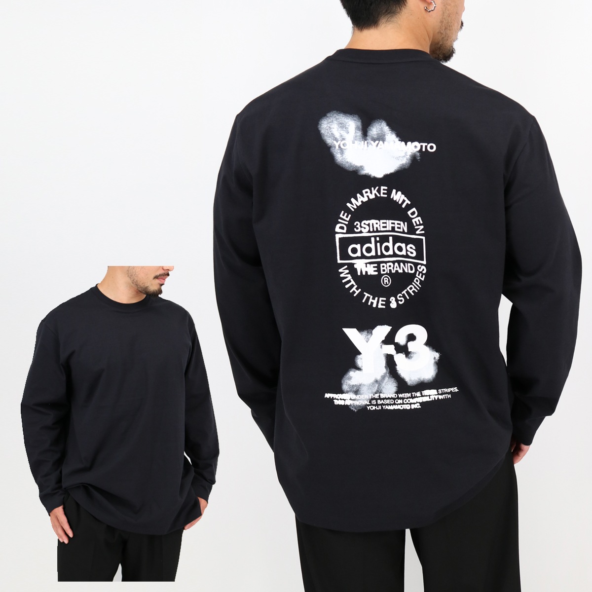 GRAPHIC LONG SLEEVE TEE JX4747 バックプリント ロンT 長袖 LS TEE クルーネック カットソー メンズ レディース ユニセックス ブランド