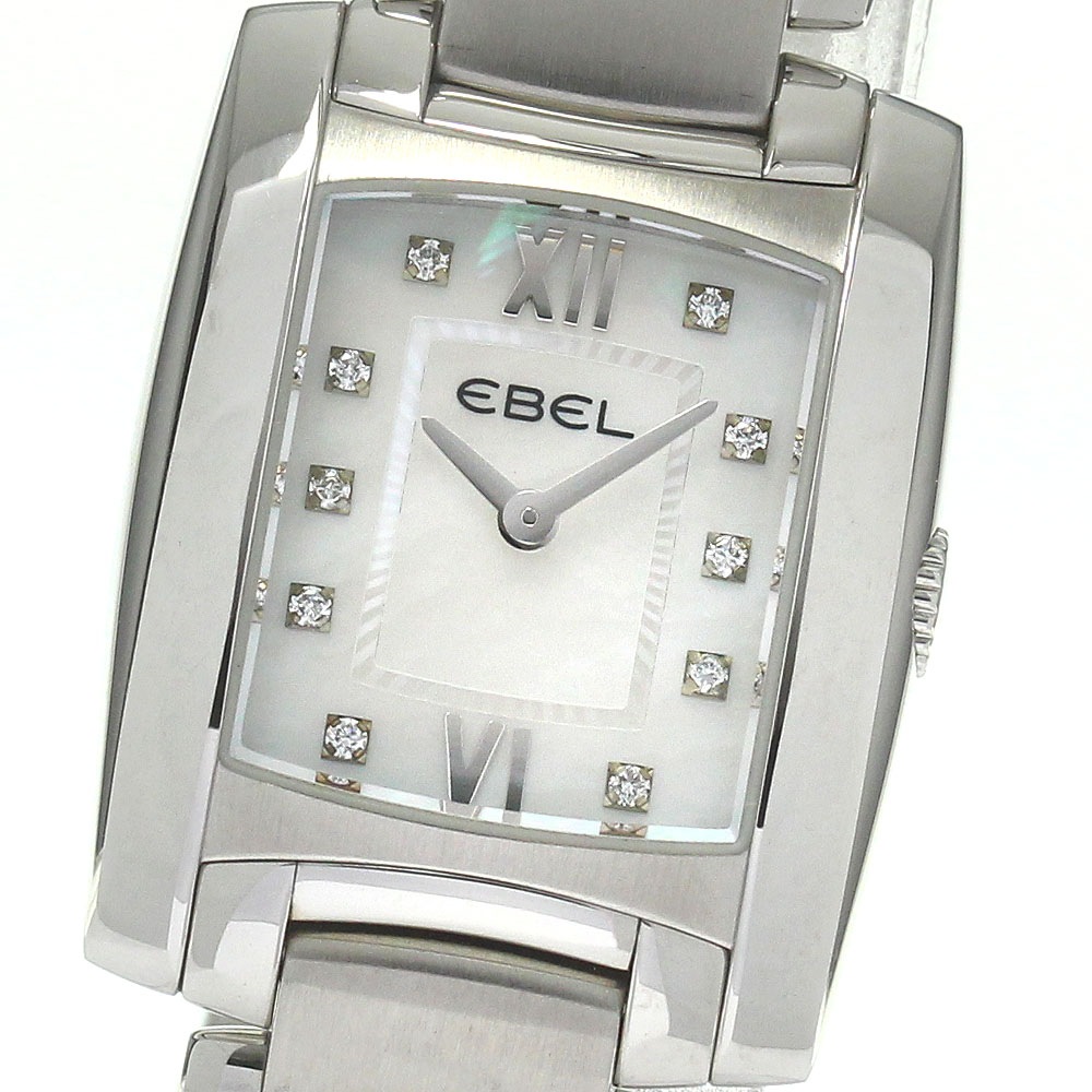 エベル EBEL E9976M22 ブラジリア 10Pダイヤ クォーツ レディース _829571【中古】