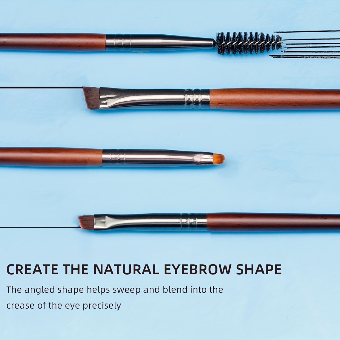 24 個のメイクブラシセット天然ヤギ毛パウダーファンデーション輪郭ブレンドアイシャドウアイライナーメイクアップツール