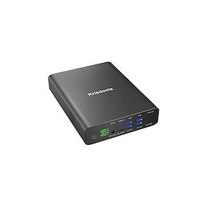 100W PD急速充電 Krisdonia モバイルバッテリー 64000mAh 6ポート（2 USB-C / 4 USB-A） 6台同時充電【 PSE 認証済/蓄電 LED 残量表示/PD3.0 入