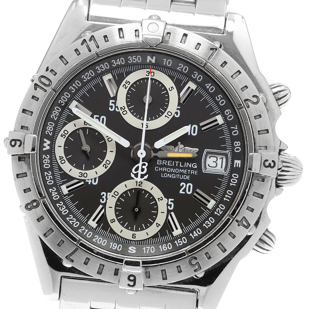 ブライトリング BREITLING A20348 クロノマット ロンジチュード GMT デイト 自動巻き メンズ _913411【中古】