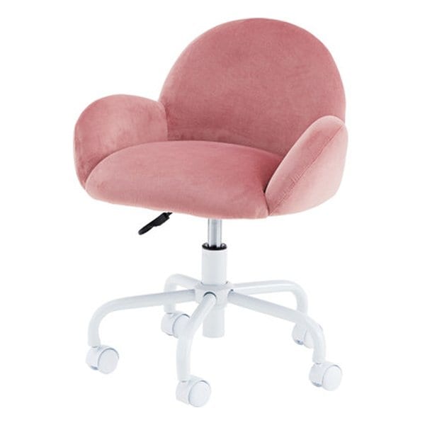 デスクチェア ピンク 幅54×奥行き50×高さ64-72×座面高43-51cm RKC-401PK