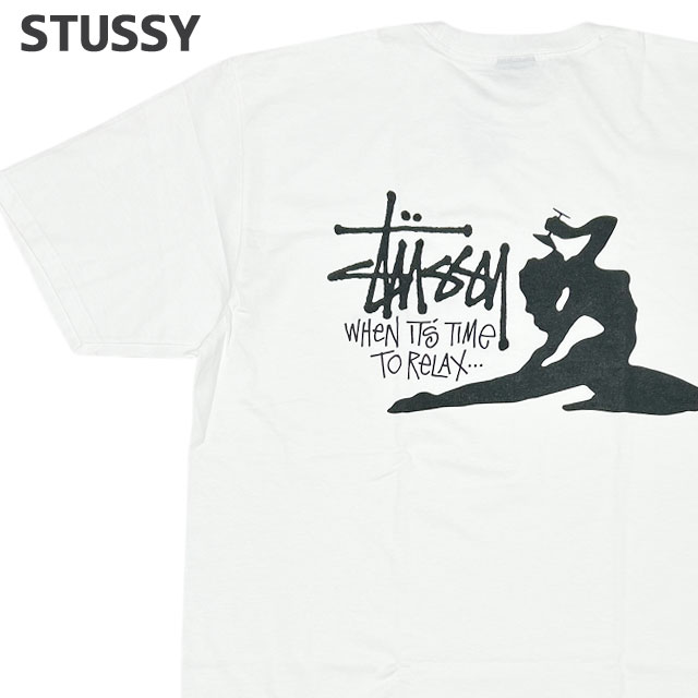 ステューシー STUSSY RELAX TEE Tシャツ スケート ストリート エイトボール ストックロゴ 200-009486-051